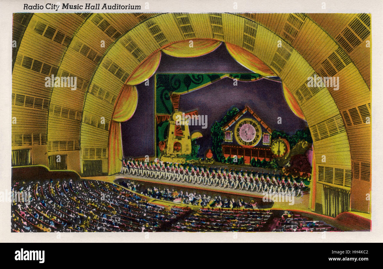 Radio City Music Hall Auditorium, Rockefeller Center Stock Photo - Alamy