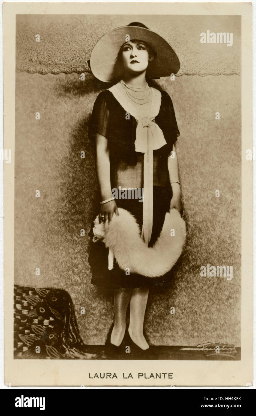 Laura La Plante - American actress of the silent film era Stock Photo