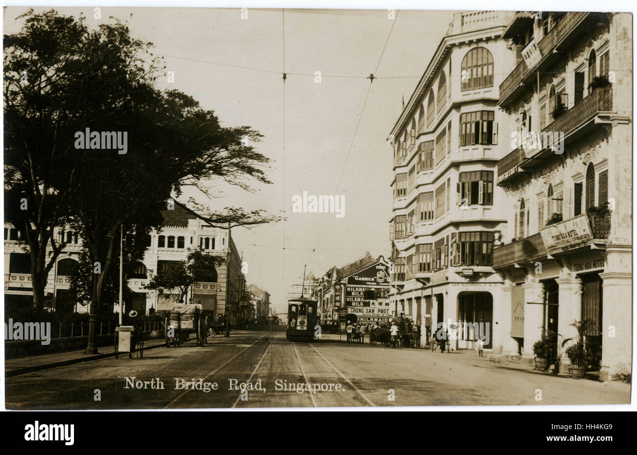 North Bridge Road, Singapore, Malaysia Stock Photo