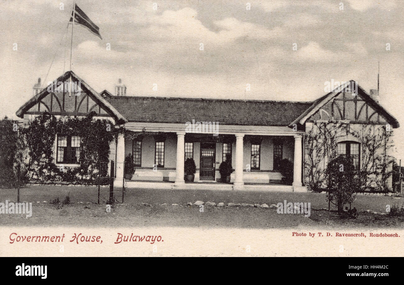 Government House, Bulawayo, Southern Rhodesia (now Zimbabwe). Stock Photo
