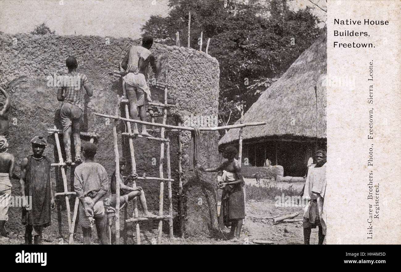 House building, Freetown, Sierra Leone, West Africa Stock Photo Alamy