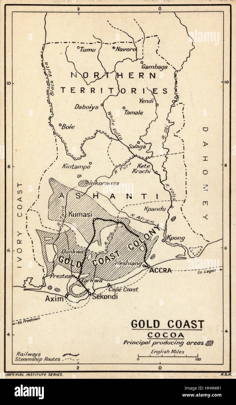 Gold Coast Africa Map