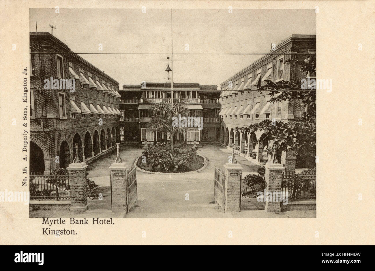 Myrtle Bank Hotel, Kingston, Jamaica, West Indies, showing the entrance