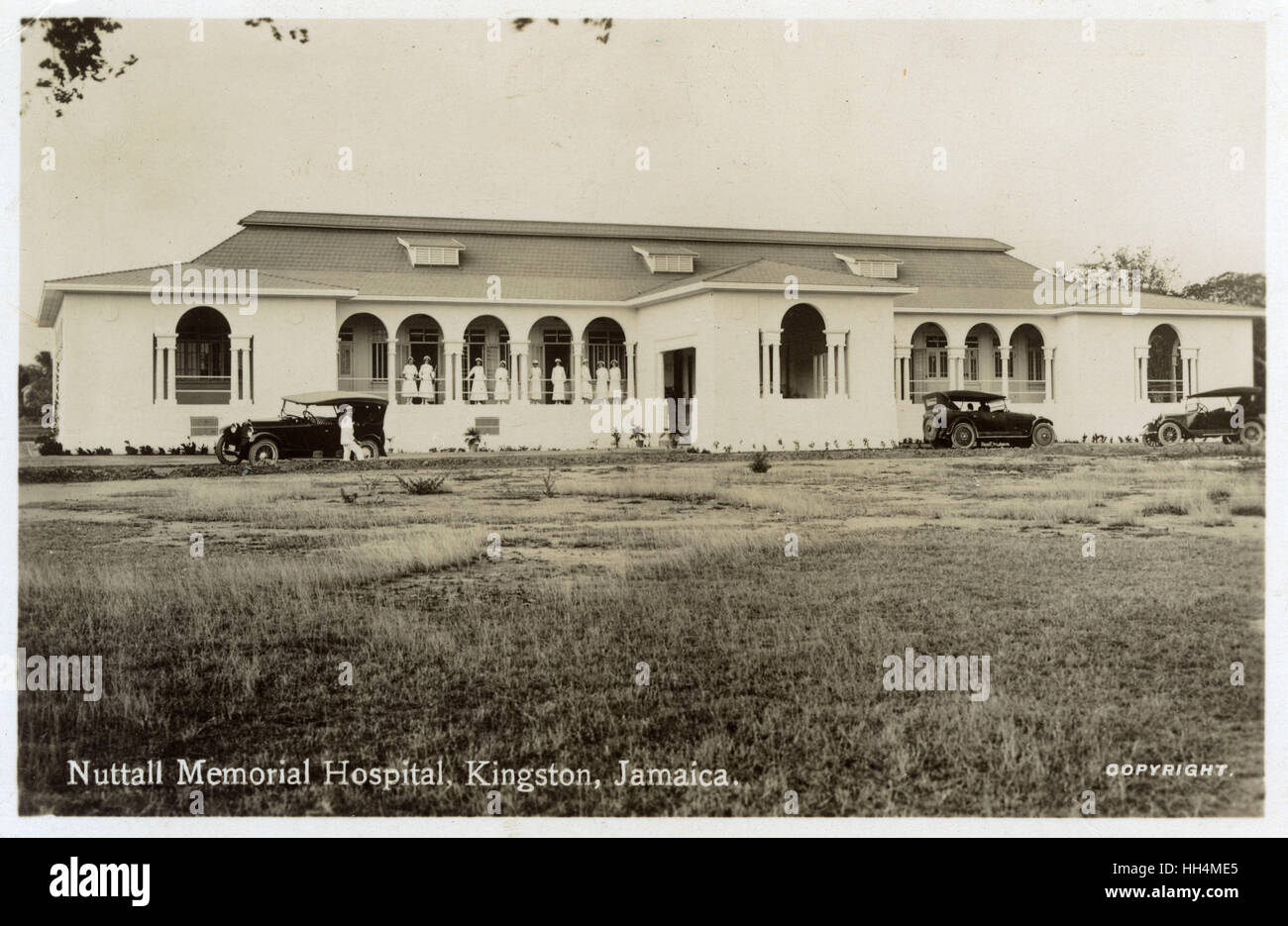 Nuttall Memorial Hospital, Kingston, Jamaica, West Indies, with nurses