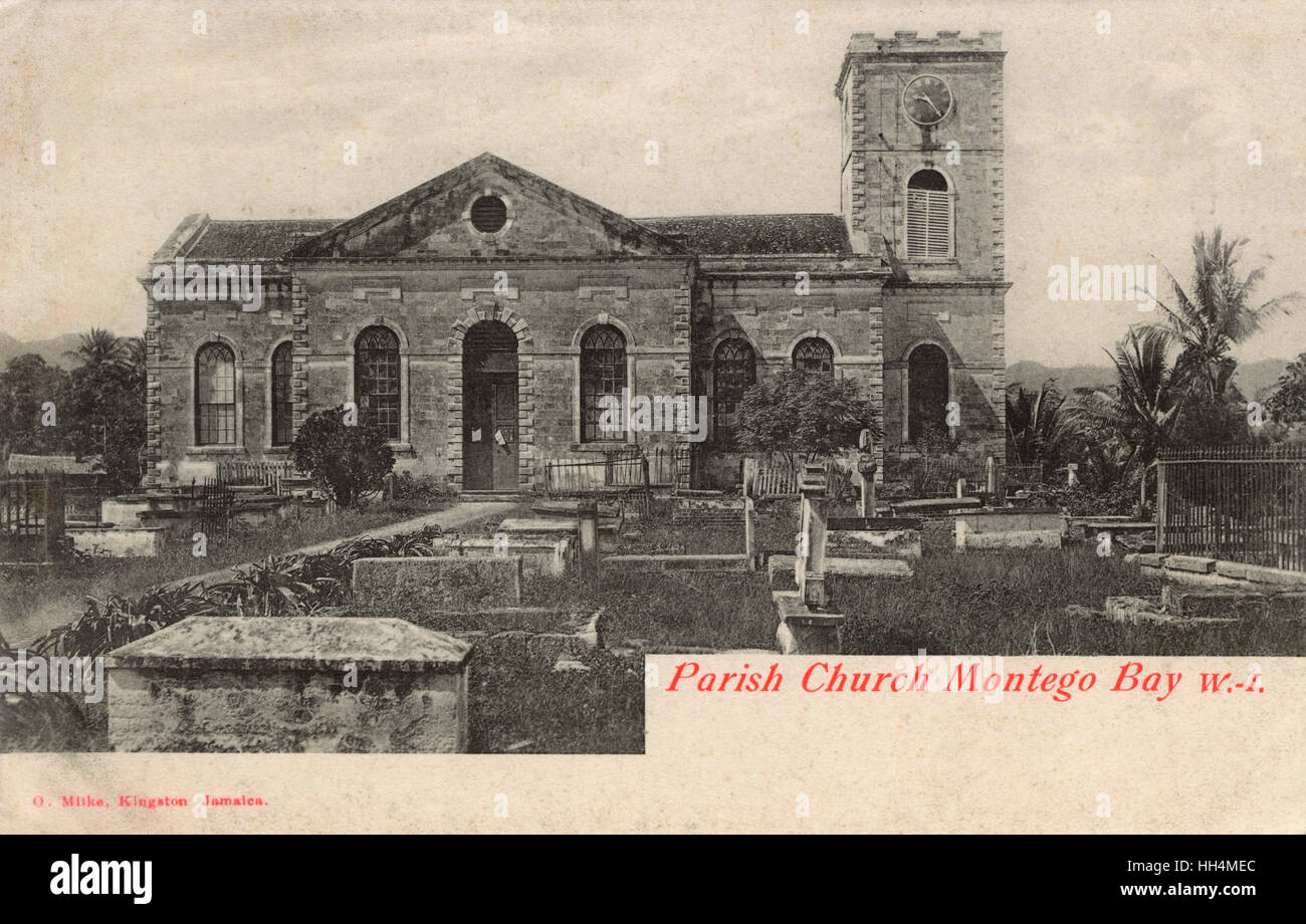 Parish church, Montego Bay, Jamaica, West Indies Stock Photo