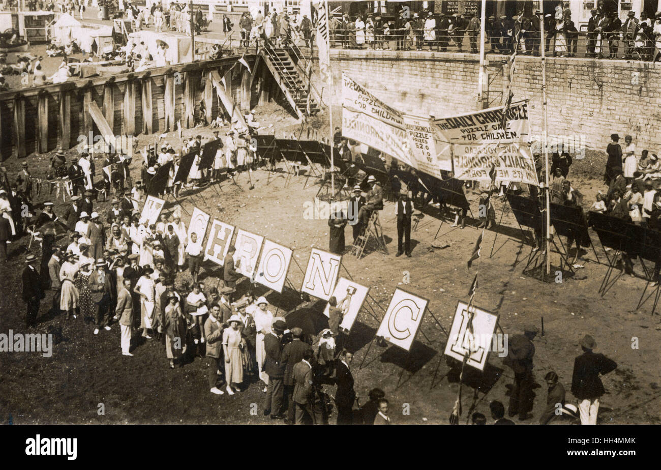 Daily Chronicle newspaper activity for children Stock Photo Alamy