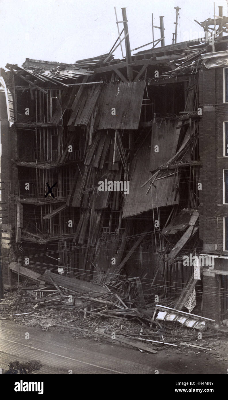 Collapsed building Stock Photo