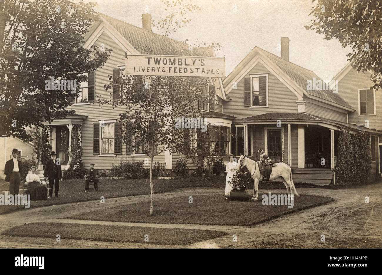 Twombly's Livery & Feed Stable, USA Stock Photo