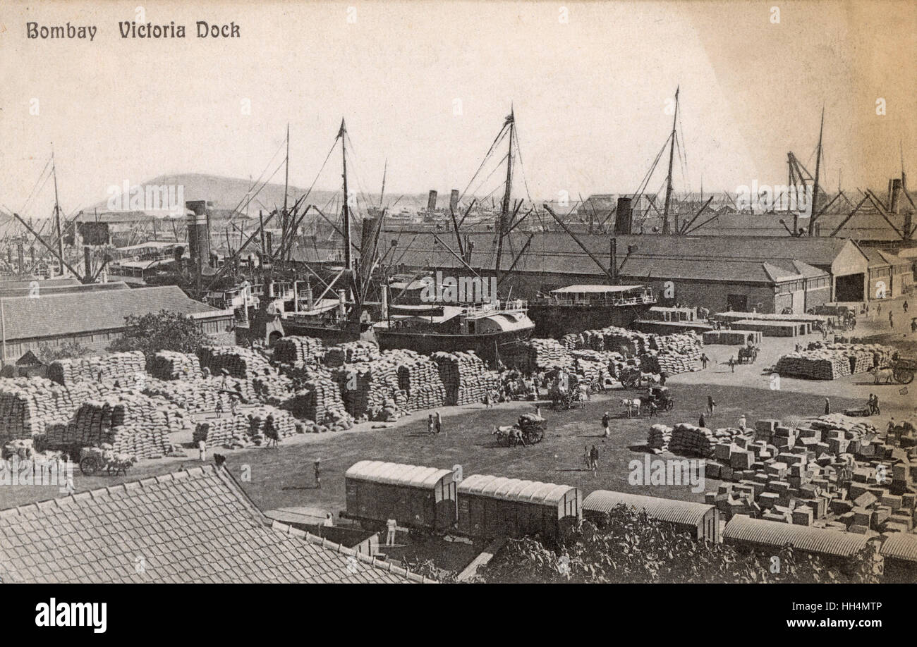 Victoria Dock, Bombay, India Stock Photo