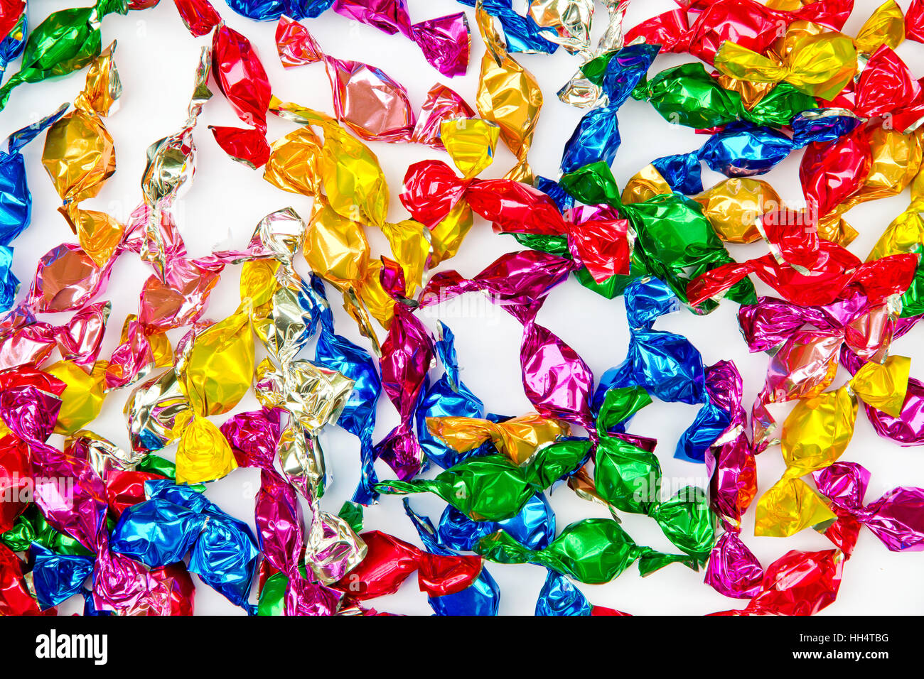 Background with colorful bonbons Stock Photo