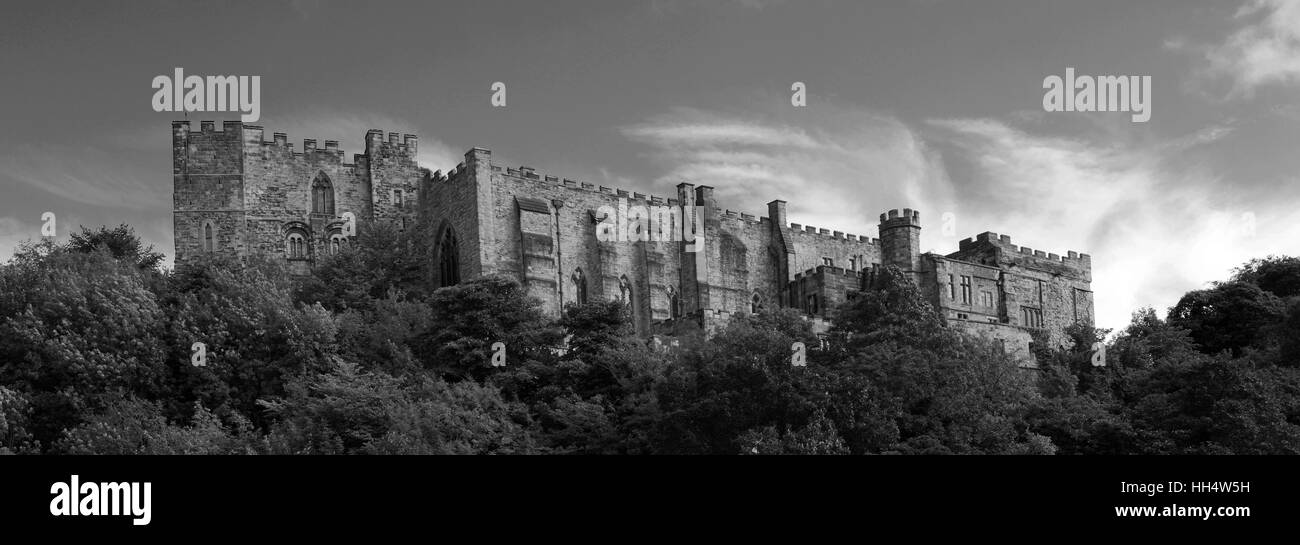Summer view of Durham Castle, Durham City, County Durham, England. Stock Photo