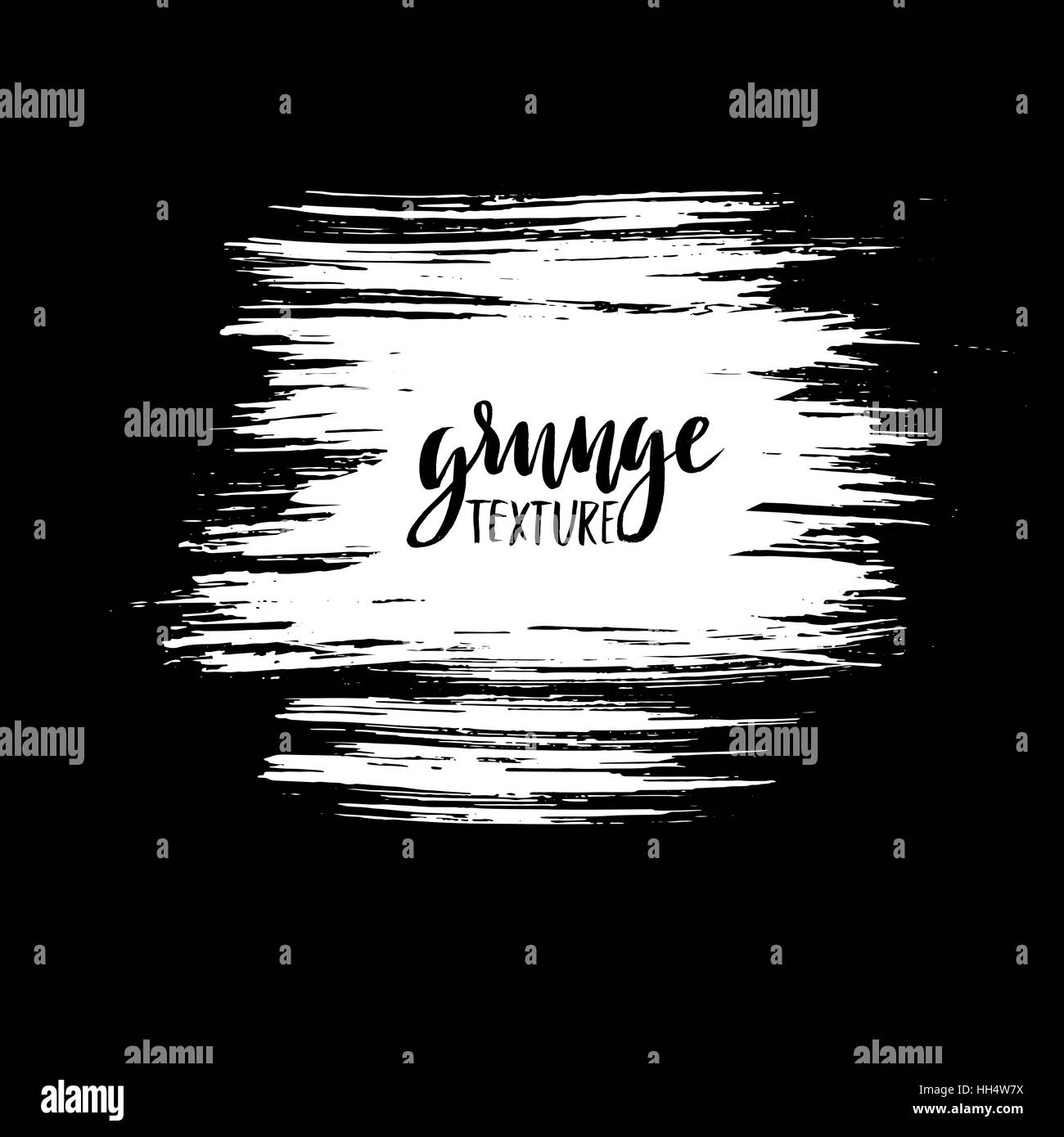 Black ink vector brush strokes isolated on white background. Vector ...
