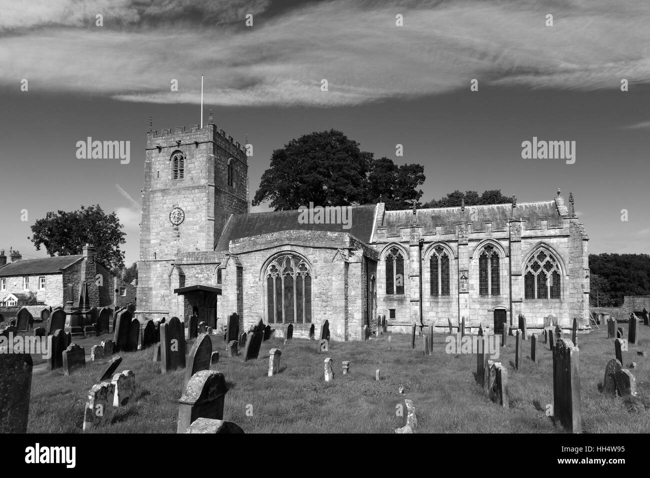 St Romalds church, Romaldkirk village, County Durham, England, UK Stock Photo