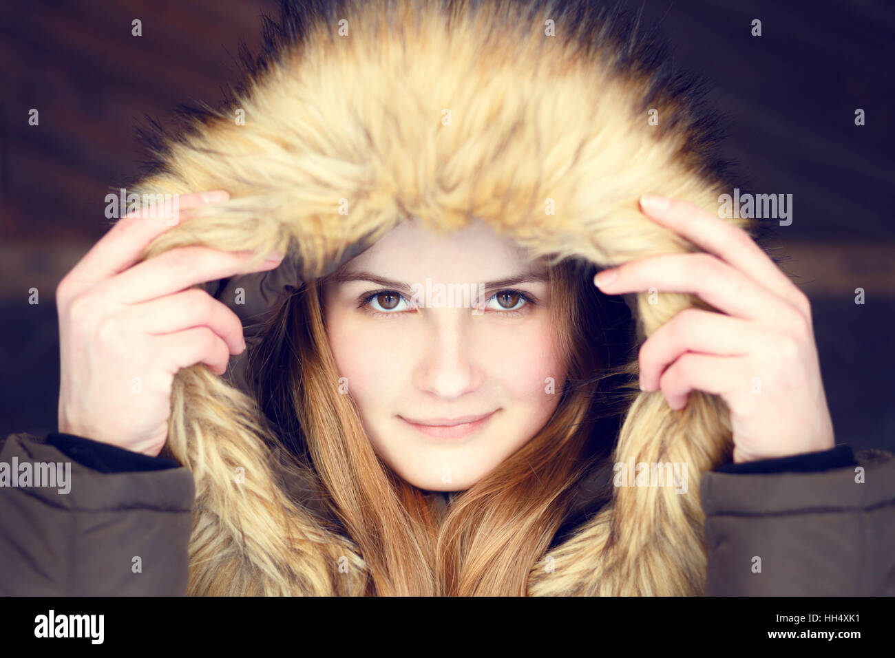 Fur hood hi-res stock photography and images - Alamy