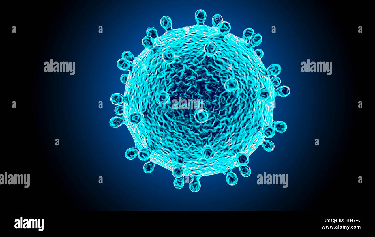 Bacteria virus 3D render Stock Photo - Alamy