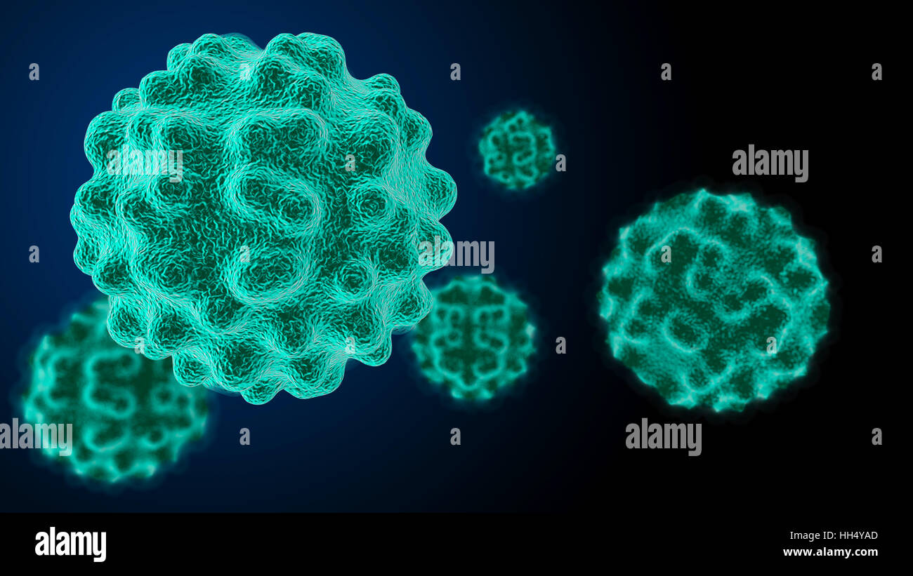 Bacteria virus 3D render Stock Photo - Alamy