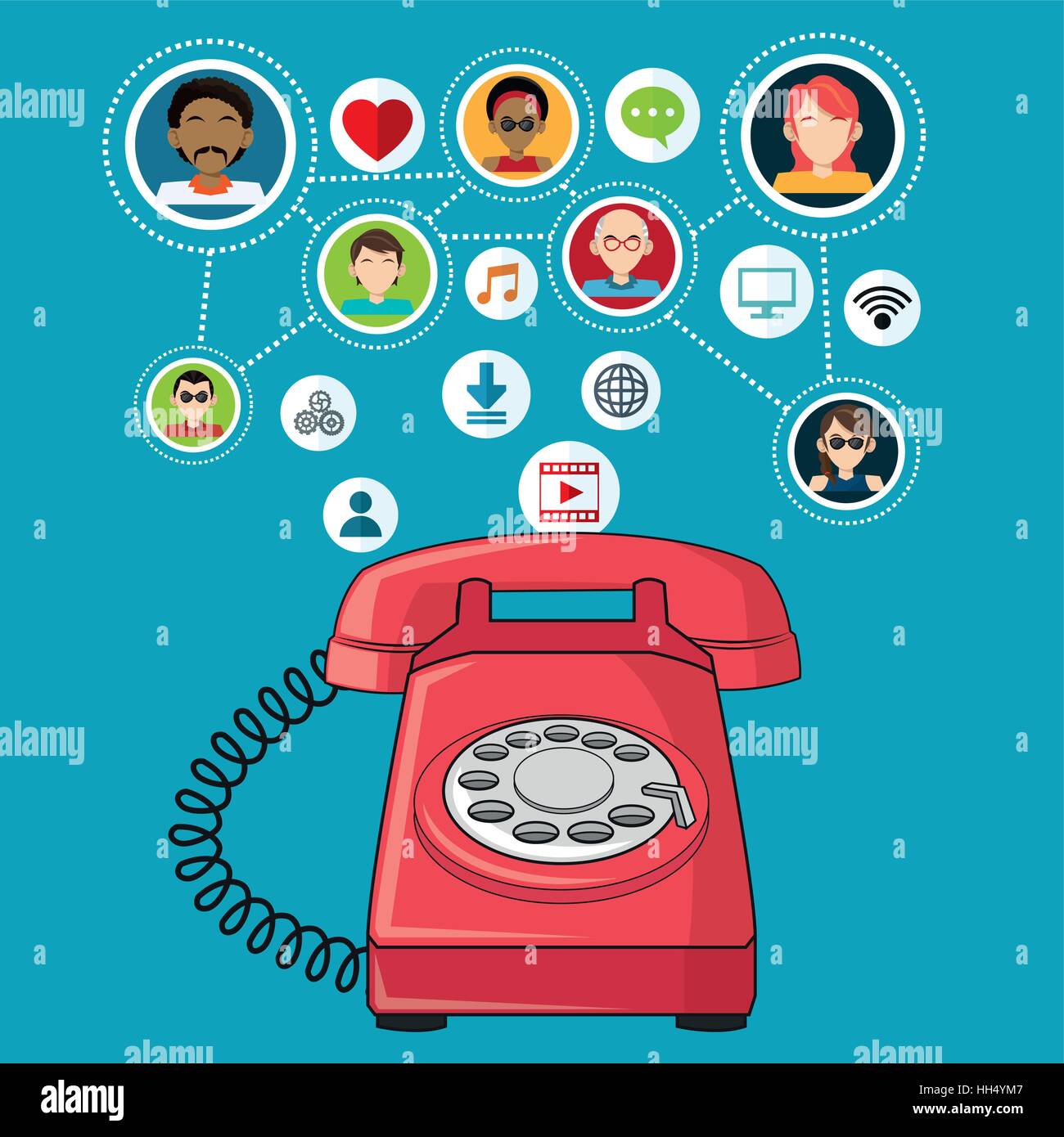 Communication telephone Stock Vector Images Alamy
