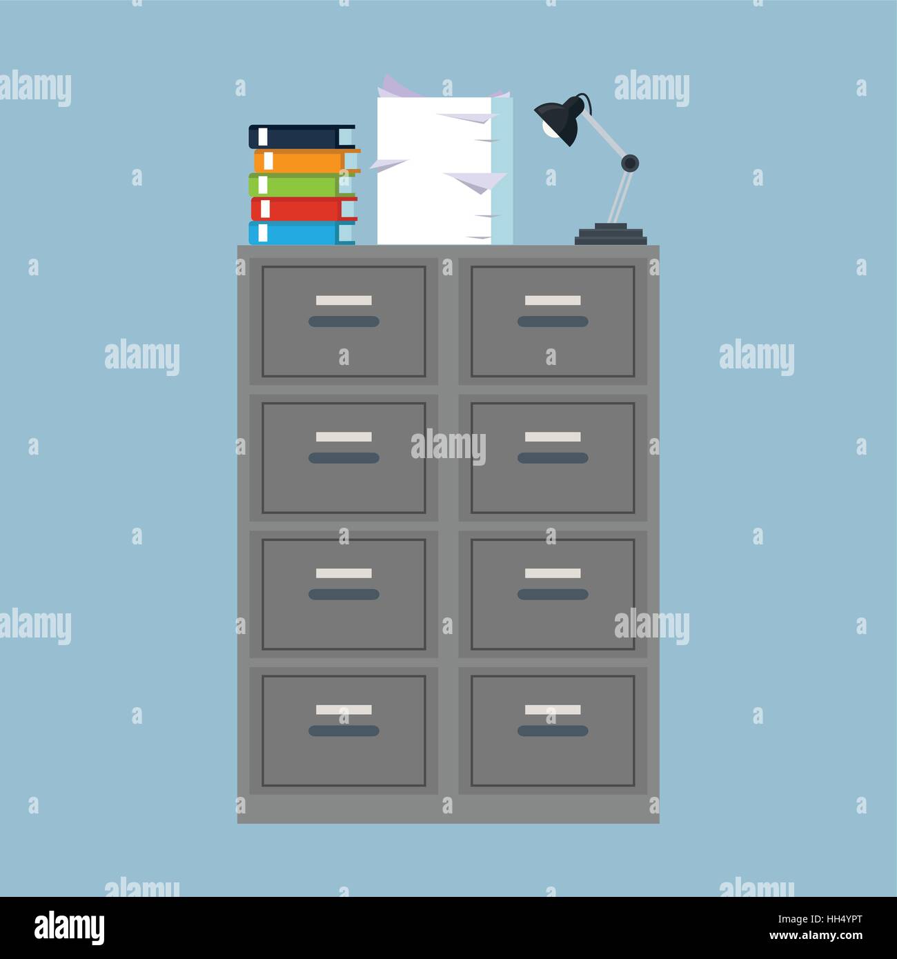 folder file binder lamp pile document Stock Vector Image & Art