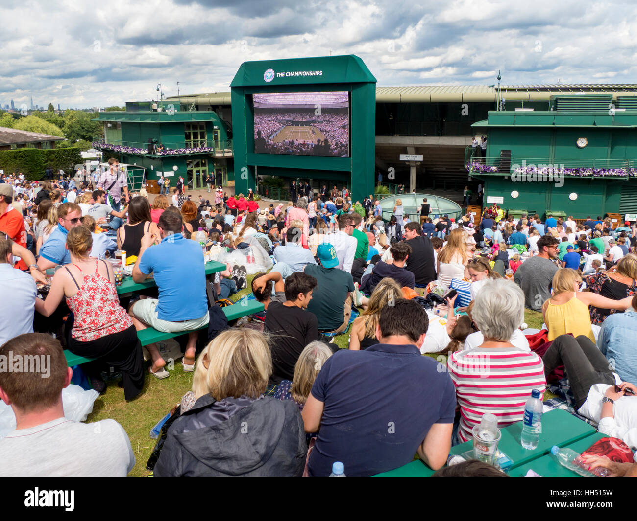 UK, england, London, Wimbledon, tennis Henman Hill Stock Photo