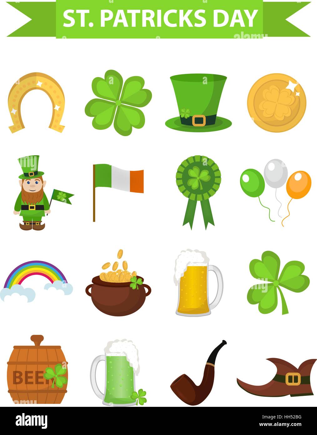 st patricks day symbols drawing