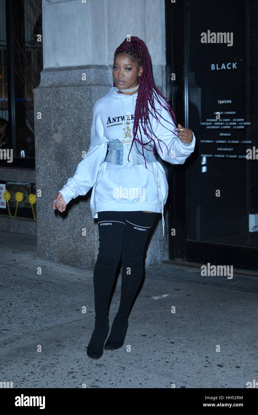 Keke Palmer leaving a restaurant in New York Featuring: Keke Palmer