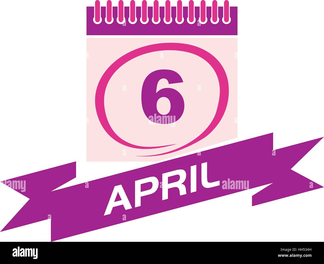 6 april calendar hi-res stock photography and images - Alamy