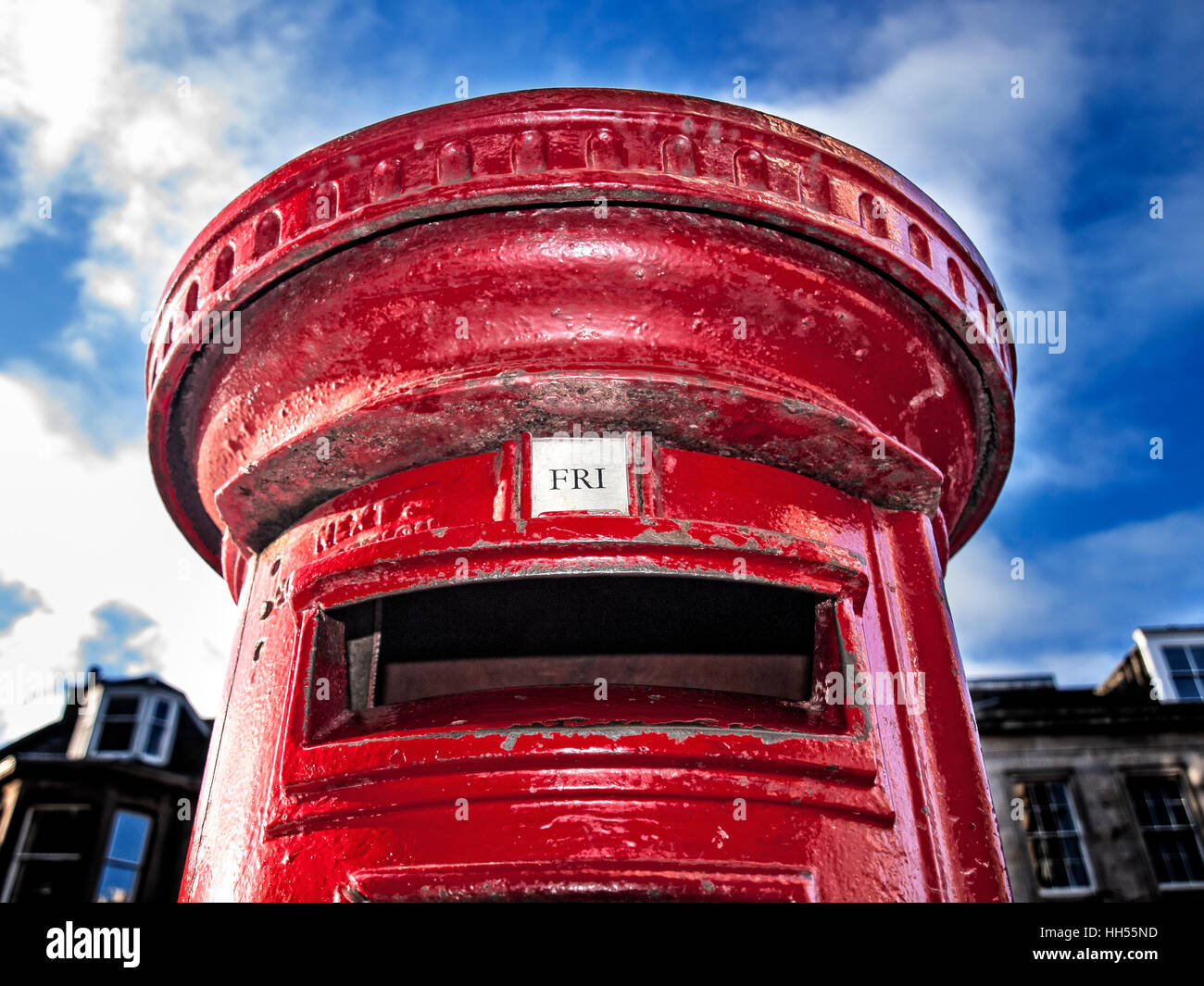 A Red British Pillar Box Stock Photo Alamy