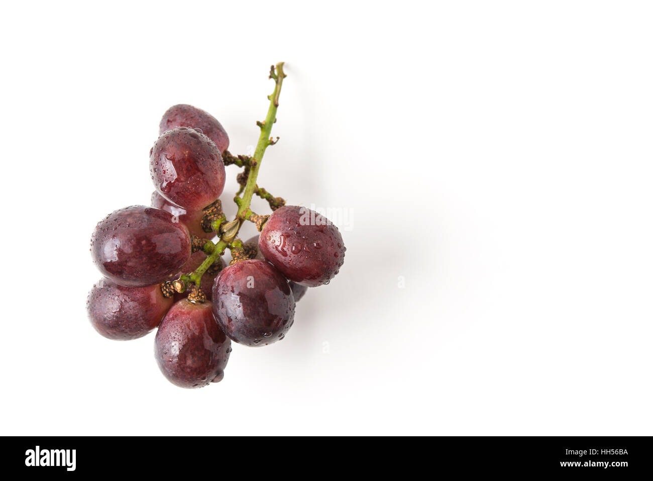 red grape isolated on white Stock Photo