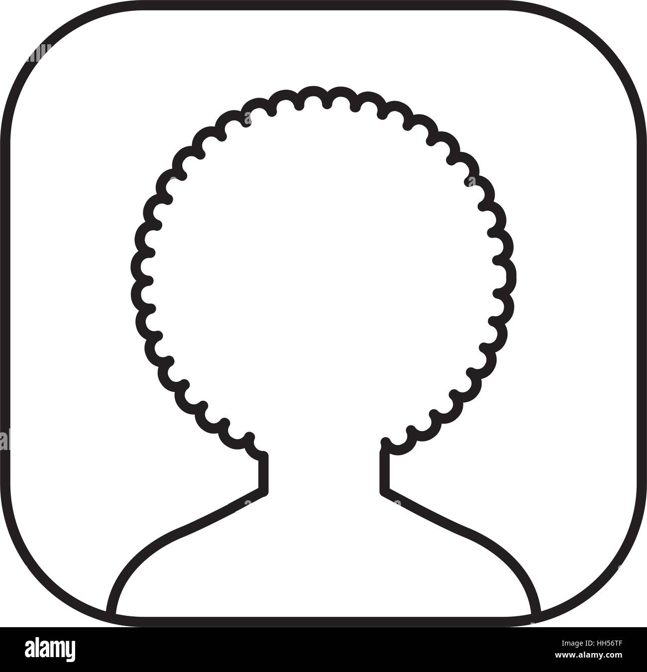 silhouette user avatar square button vector illustration design Stock ...