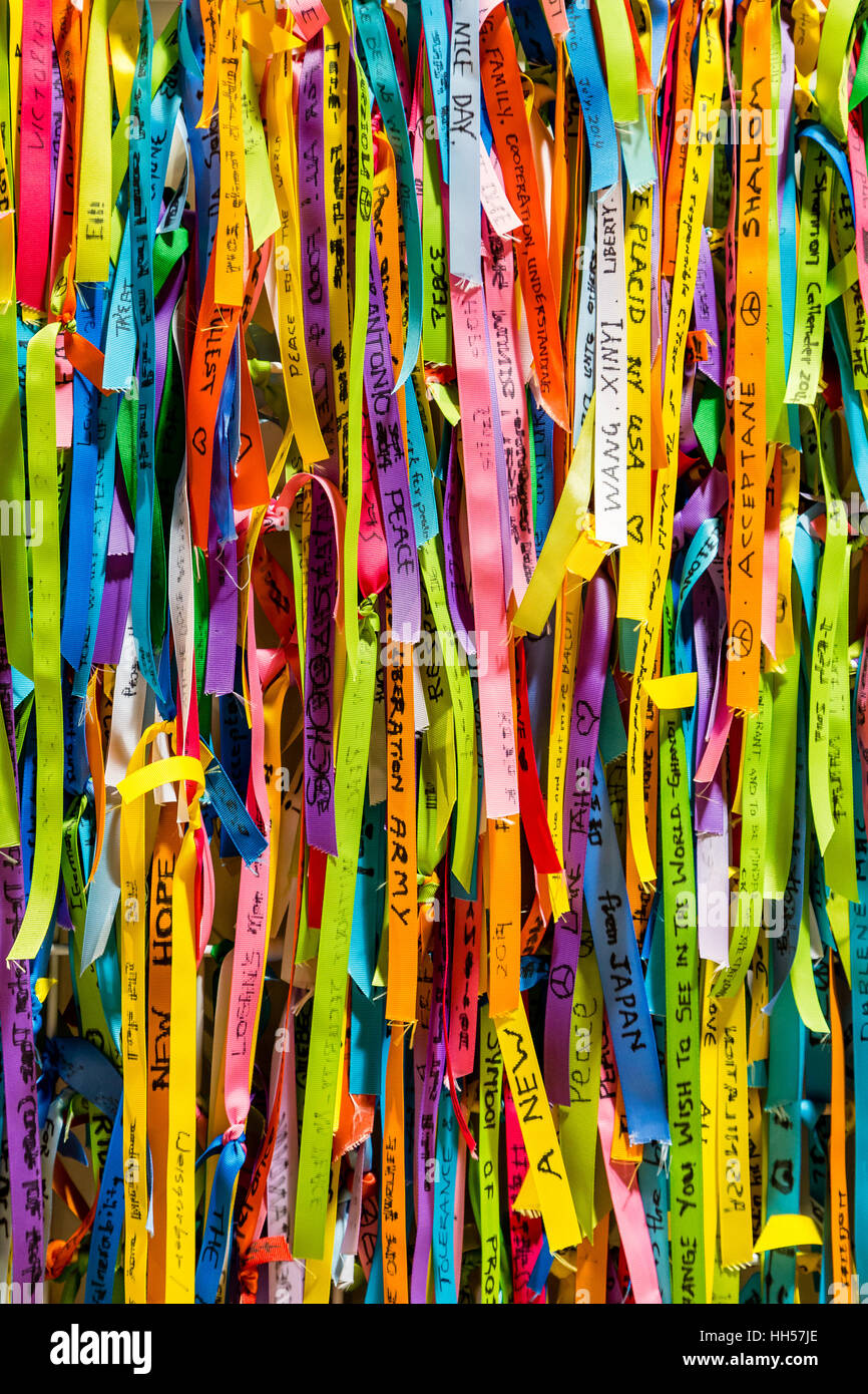 Colorful Ribbons in Halifax Stock Photo