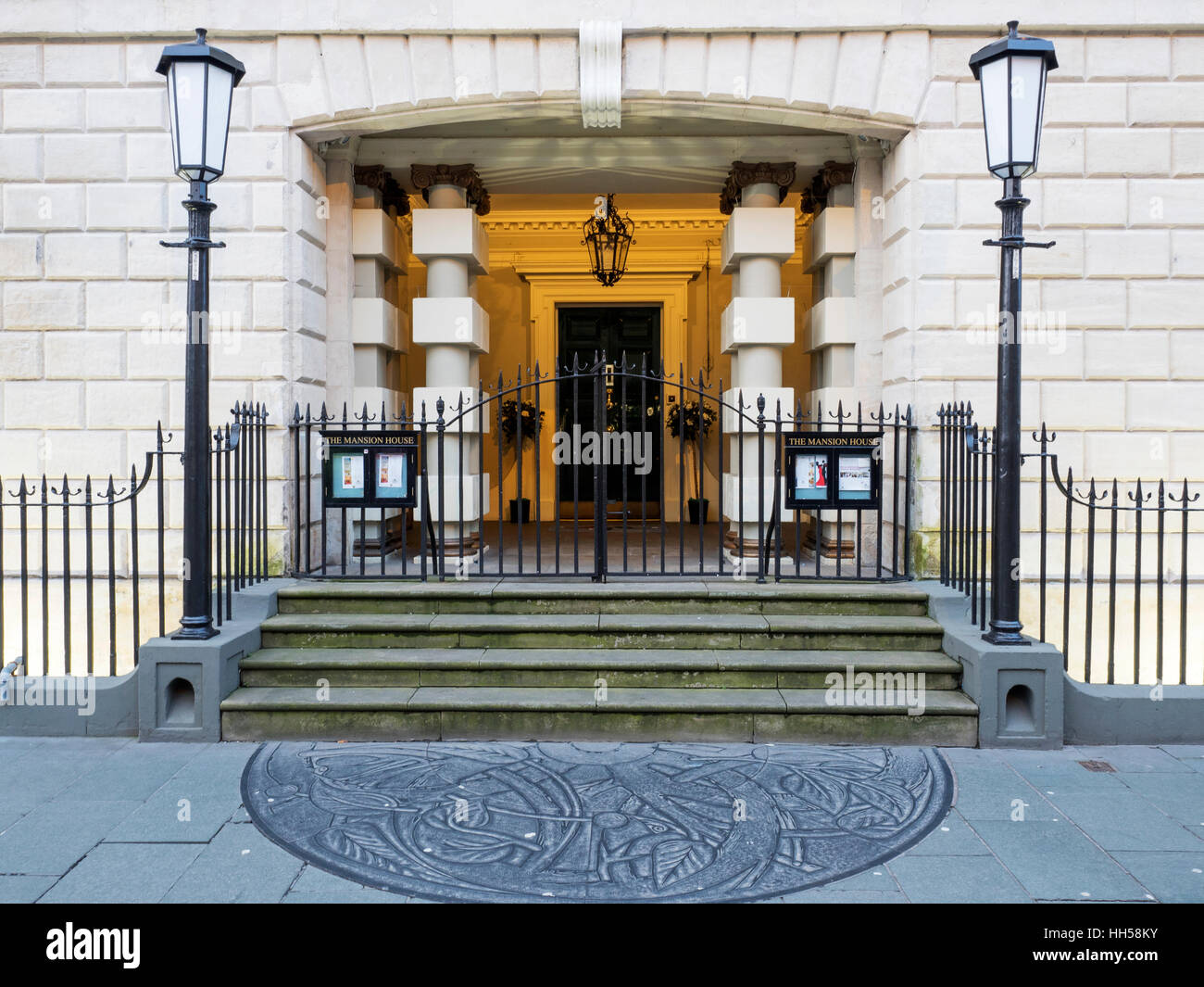 The Mansion House at Dusk High Street Doncaster South Yorkshire England