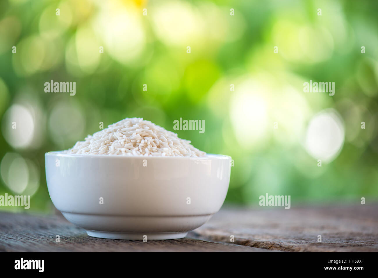 sticky rice in a white bowl Stock Photo