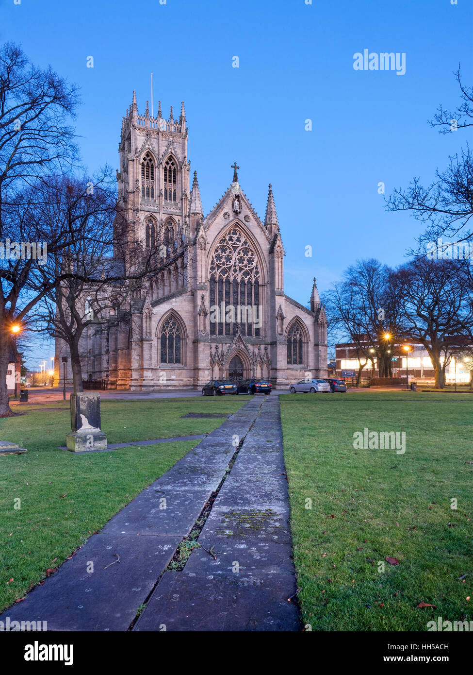Doncaster minster at dusk hires stock photography and images Alamy