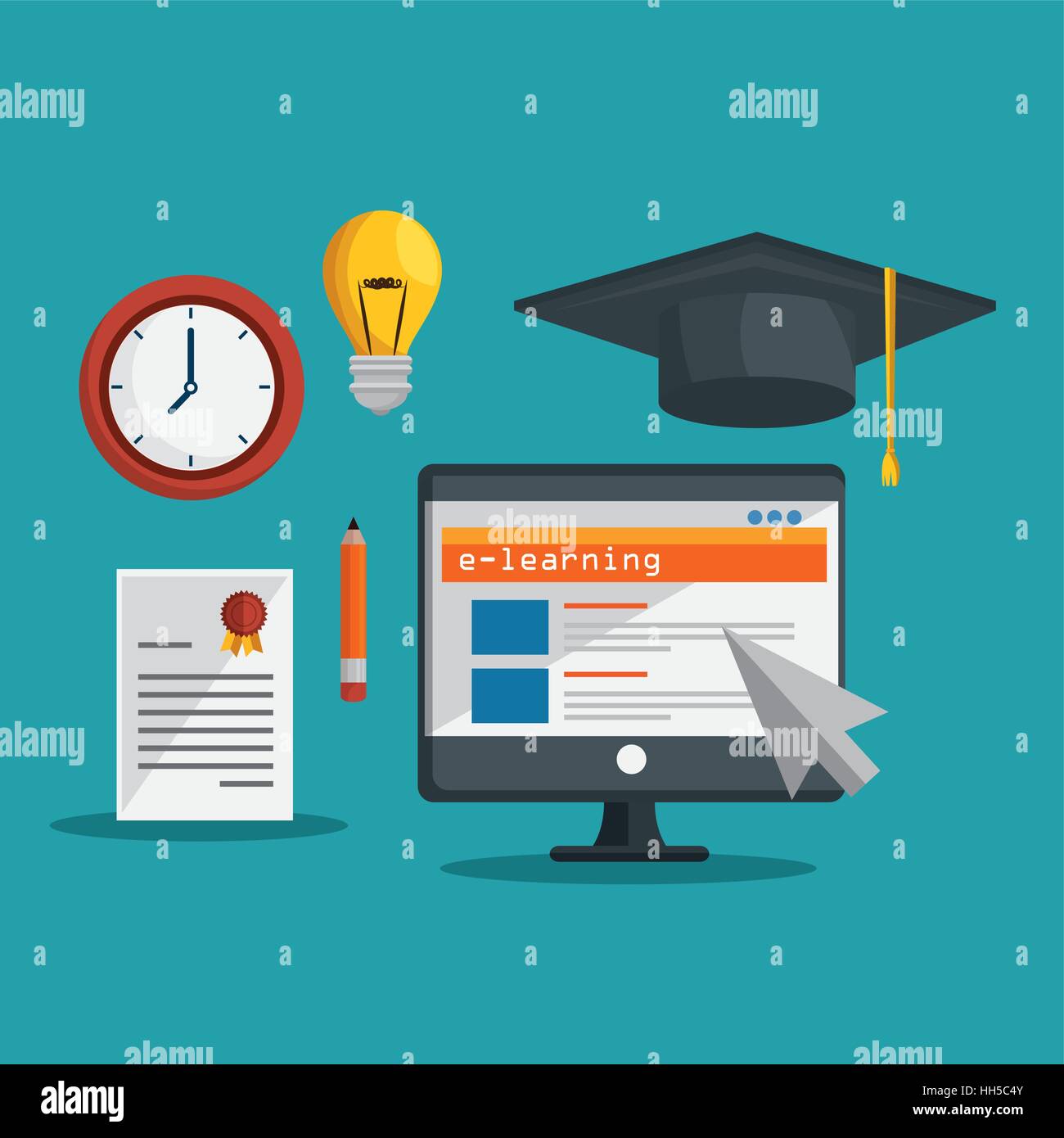 online education concept icon vector illustration design Stock Vector ...