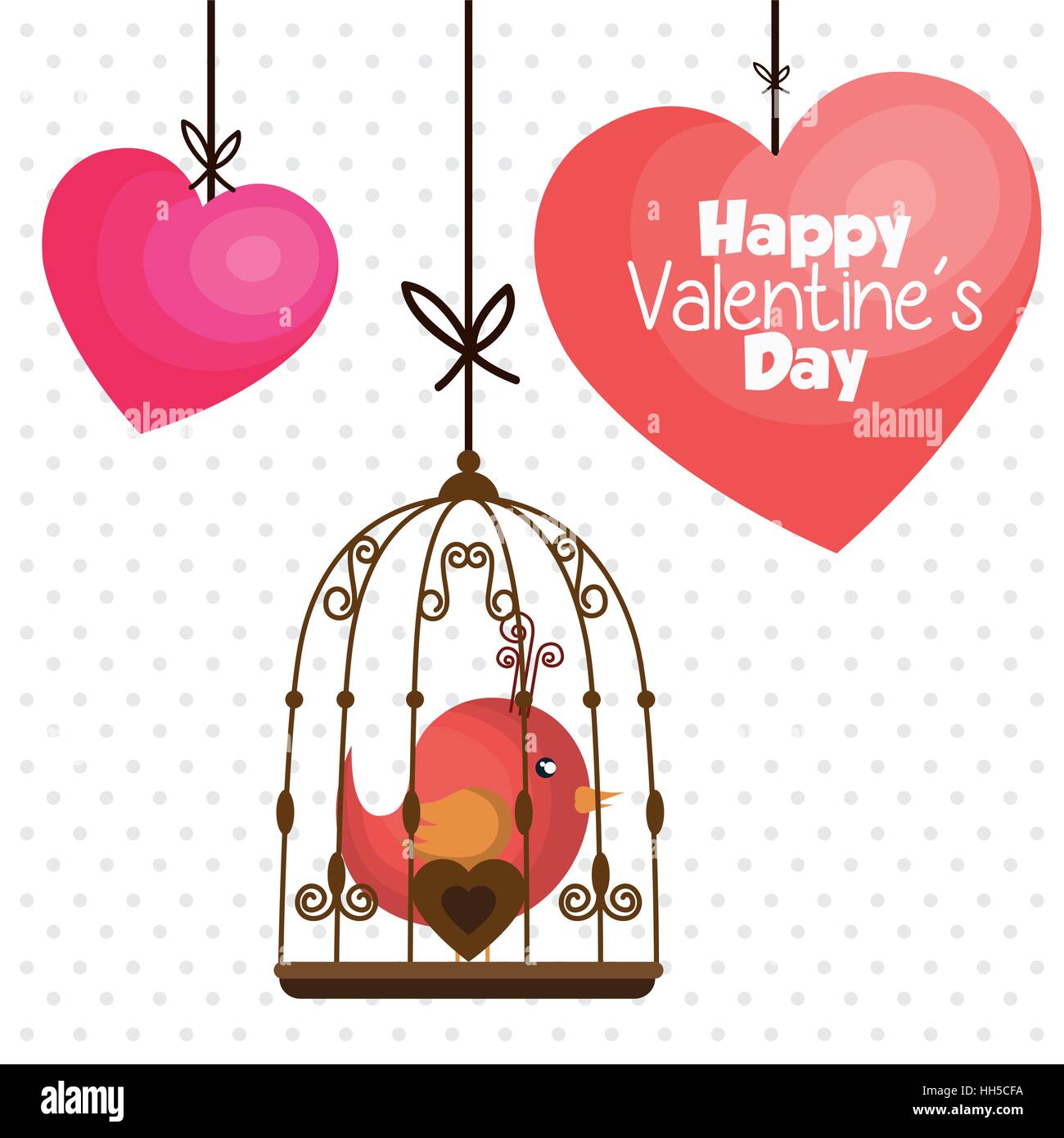 happy valentines day card vector illustration design Stock Vector Image ...