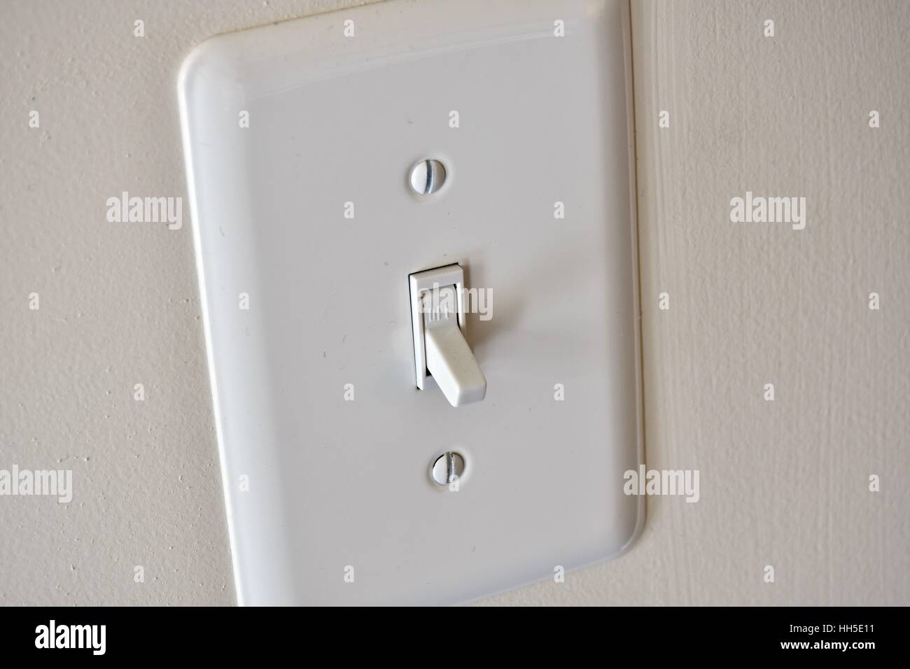 A light switch in a residential home Stock Photo - Alamy