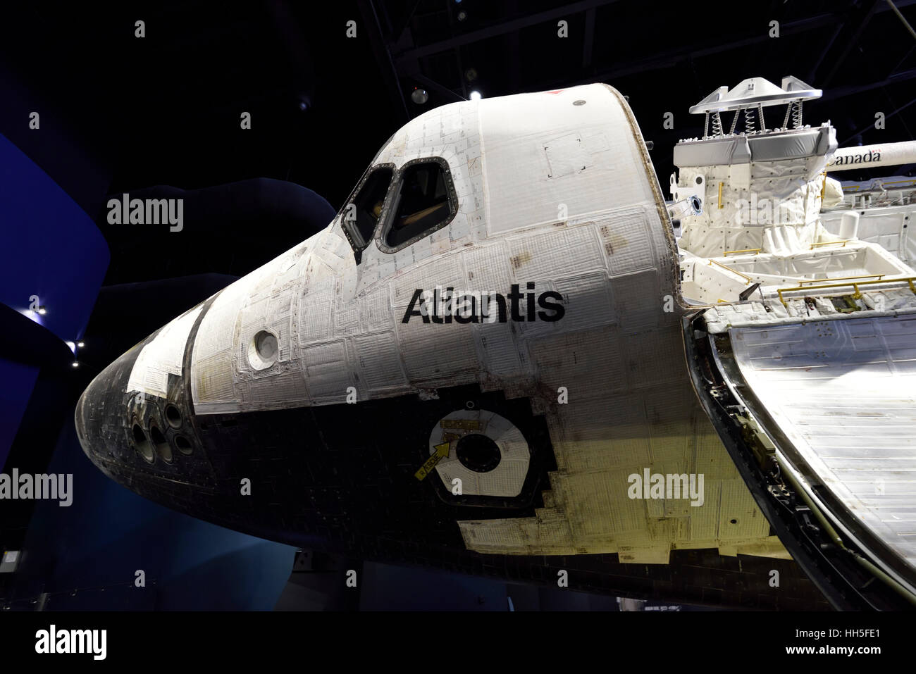 Space shuttle Atlantis on display Stock Photo