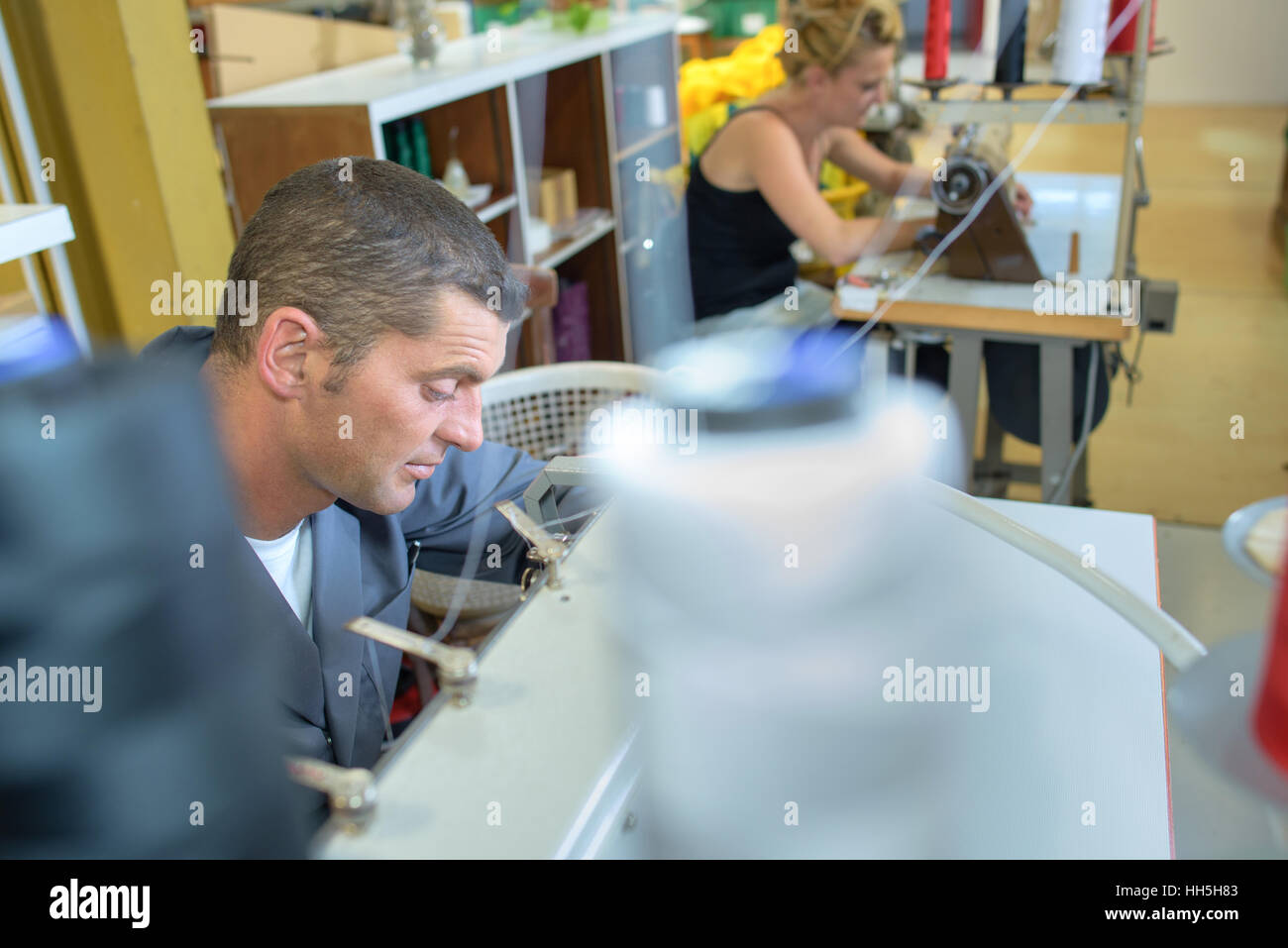 industrial sewing jobs Stock Photo Alamy