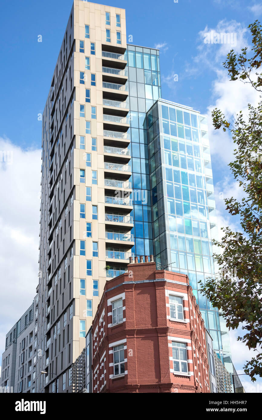 Avantgarde Tower apartment building, Sclater Street, Shoreditch, London