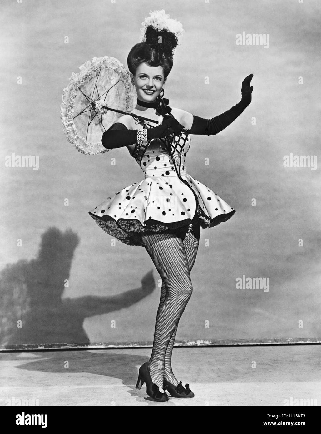 VIVIAN BLAINE (1921-1995) US singer and  actress as Sally Templeton in the 1945 film Knob Hill Stock Photo