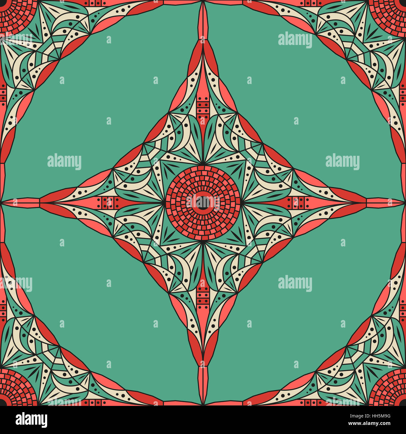 Colorful ethnic patterned background. Arabesque vector ornament Stock ...