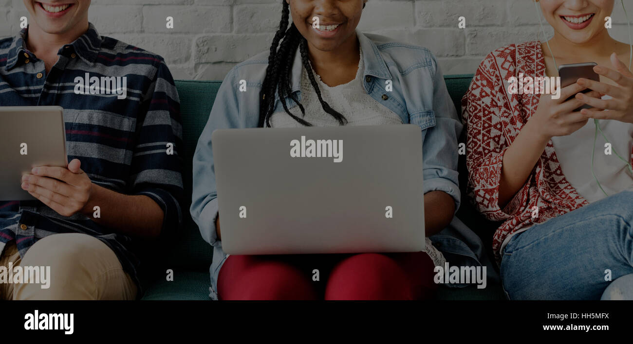 African students group teens hi-res stock photography and images - Alamy