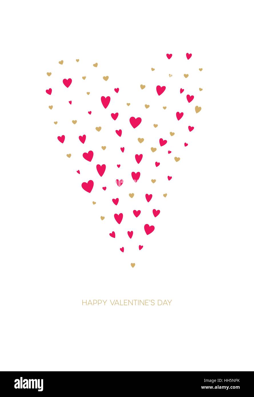 Happy Valentines Day Greeting Card. Vector illustration Stock Vector ...