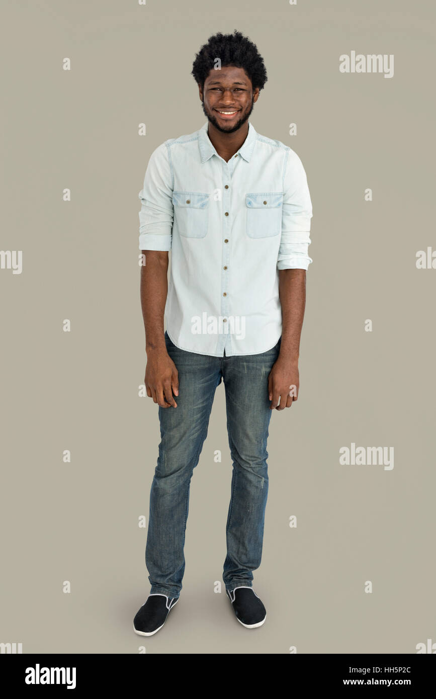 People Man Full Body Studio Shoot Concept Stock Photo - Alamy