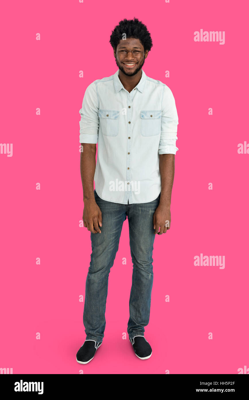 People Man Full Body Studio Shoot Concept Stock Photo - Alamy