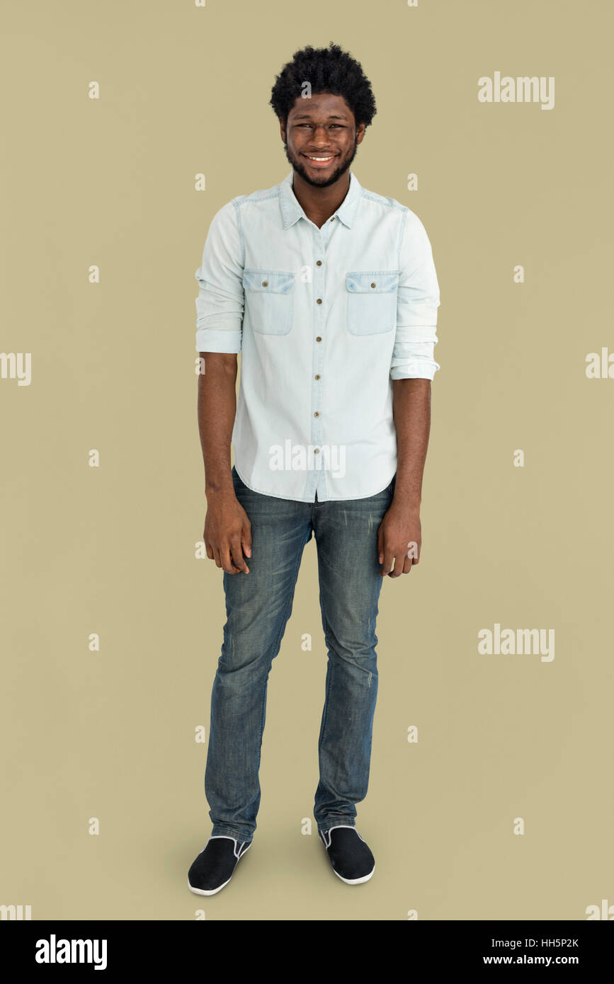 People Man Full Body Studio Shoot Concept Stock Photo - Alamy