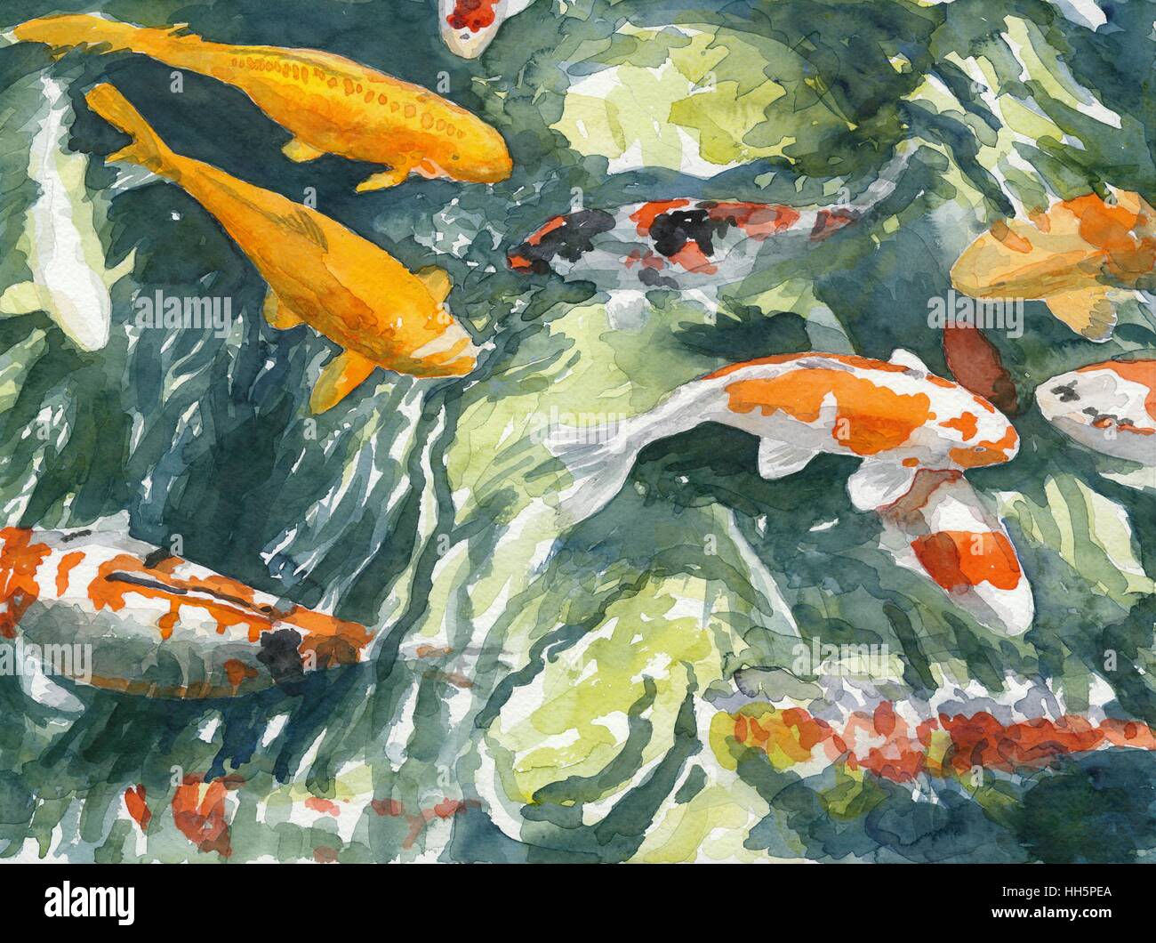 Koi Fish Watercolor Tutorial: How to Paint Vibrant Movement