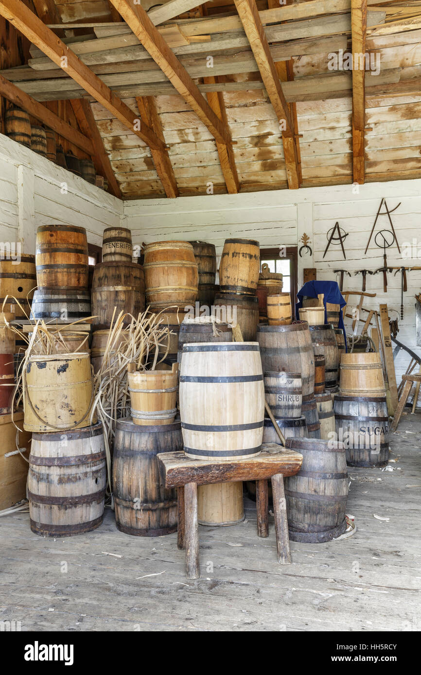 The Coopers Shop 19th Century Rustic Interior Art Print,, 44 OFF