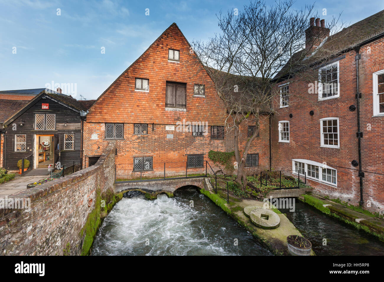 Winchester City Mill, Winchester, Hampshire, UK Stock Photo