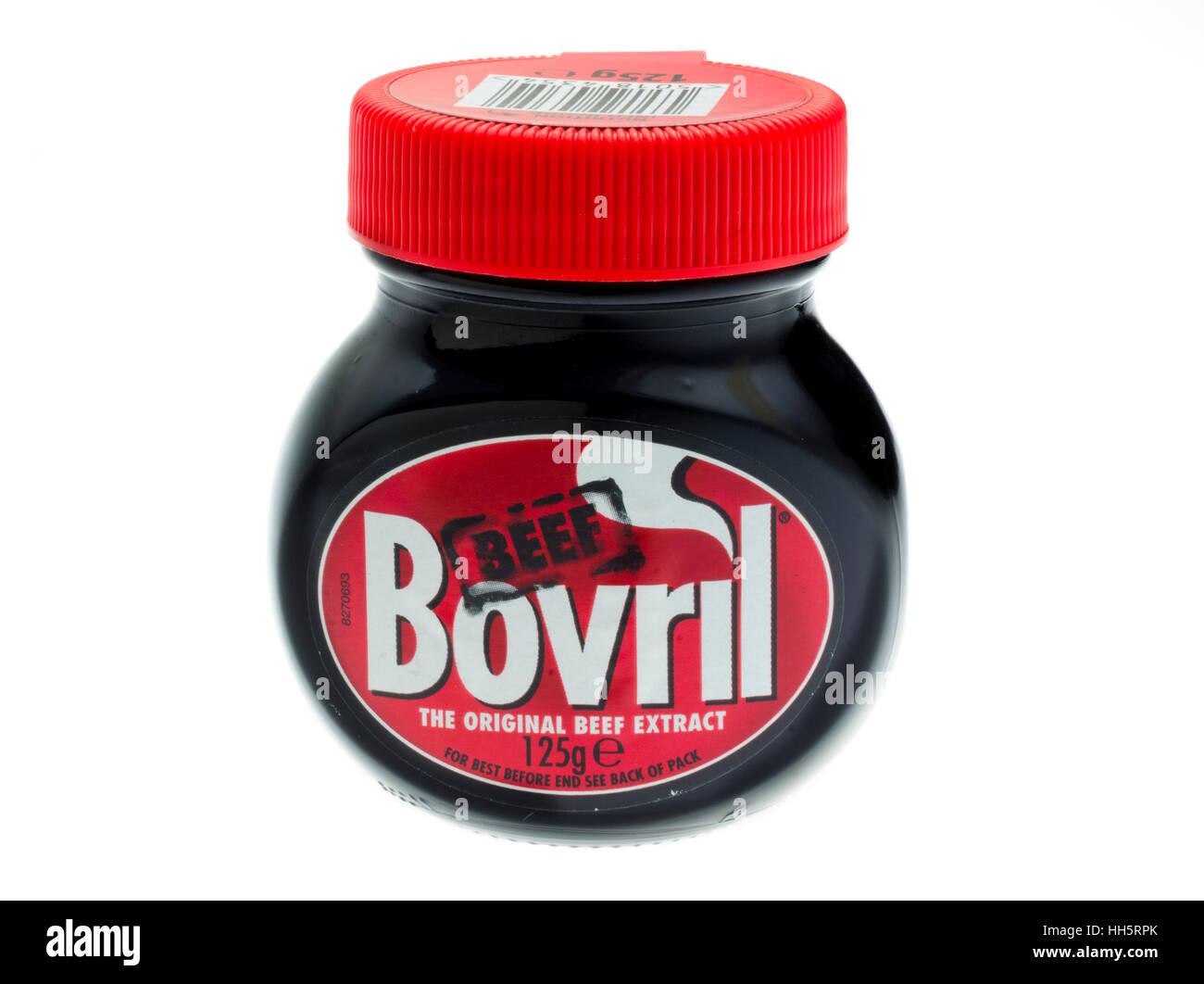 Jar of Bovril Beef Extract Stock Photo